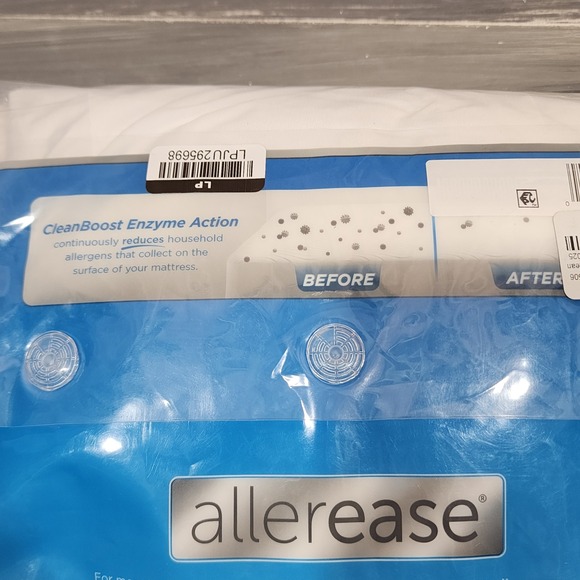 Allerease Cool Touch Full Fitted Mattress Protector Waterproof Allergy Defense - Picture 5 of 9